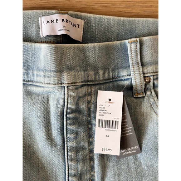 LANE BRYANT  PULL-ON ANKLE HIGH-RISE JEGGINGS Leggings CROP JEANS~Size 18 #D‎ - Picture 4 of 7